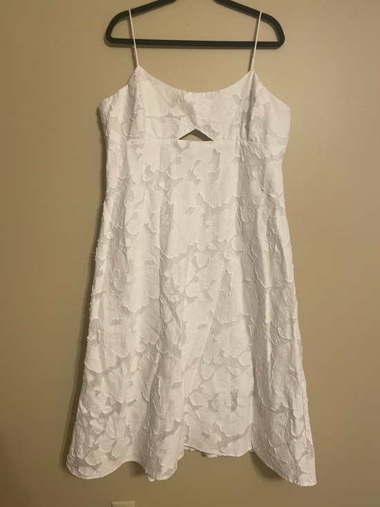 Banana Republic Dresses & Skirts - Banana Republic factory floral burnout White Midi Dress size 16